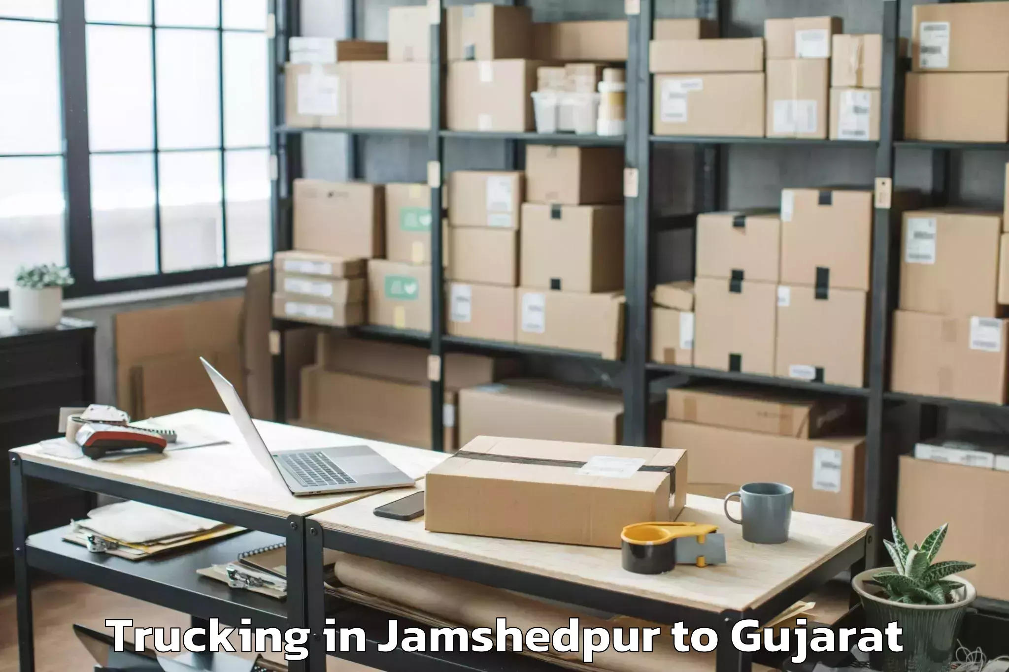 Easy Jamshedpur to Dhari Trucking Booking